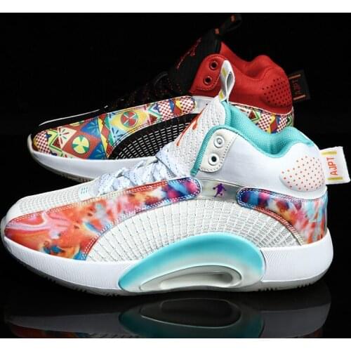 Basketball Shoes for Men Lace-Up High Top Sneakers Mens Retro Basketball Shoes Breathable Trend Men Sneakers Walking Shoes