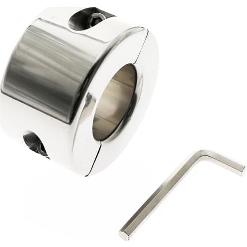 BDSM Ball Scrotal Fixture Stainless Steel Ball Stretcher Bondage Ball Lock Extreme Chastity Device Torture Devices Cock Ring