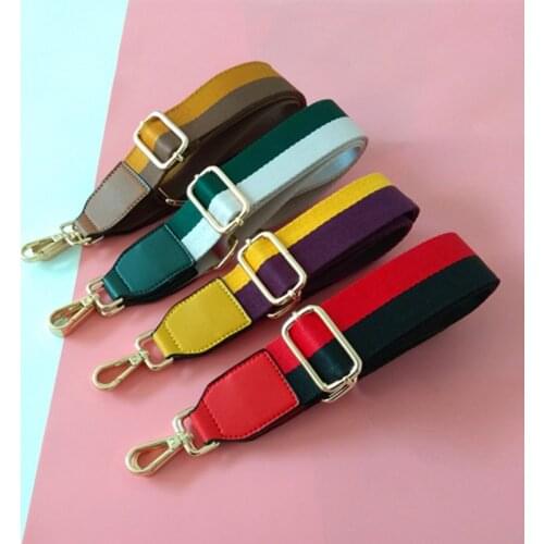 Wider and thicker bag replacement shoulder strap cross shoulder strap accessories shoulder strap color stripe belt