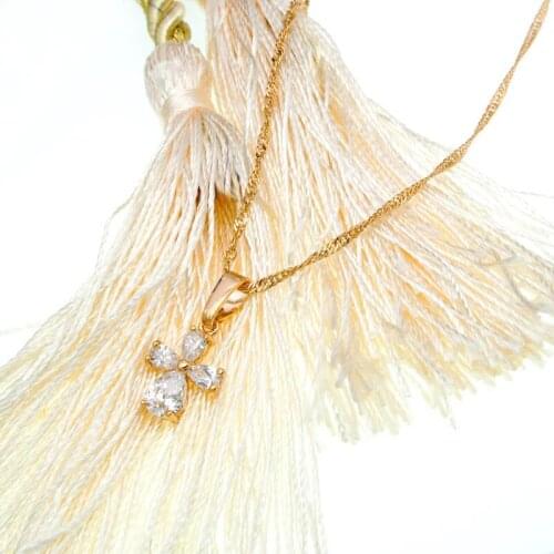 45cm Crystal Cross Necklace Women Gold Pendant Necklaces Christmas Accessories Collar Cruz Kruis Ketting Crucifix Bijoux N0513