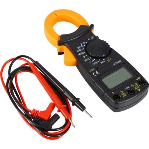 Digital DT-3266L Clamp Meter 600A AC/DC Multimeter Current Clamp Pincers Voltmeter Ammeter Ohm Voltage Tester Clamp Meter