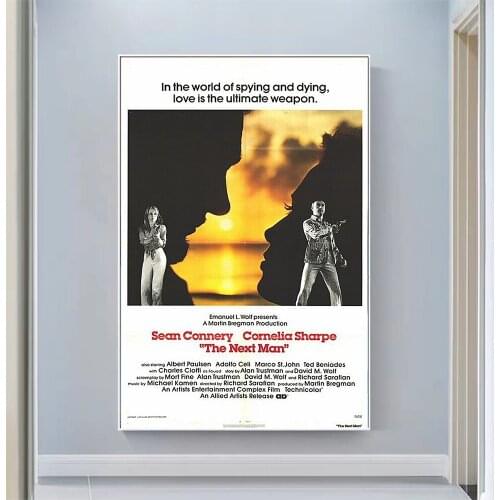 CP1018 The Next Man Classic Hot Movie Print Silk Fabric Poster Indoor Wall Art Decor Gift