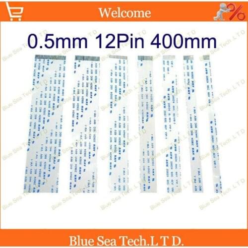 FFC FPC Flexible Flat Cable 0.5mm pitch 12pin 400mm Isotropy Type A cable,20624.80C 60V VW-1