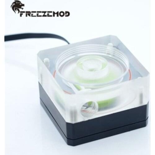 FREEZEMOD PUB-SZM6 Water Cooler Water Pump Ultra-Thin PWM Speed Control 4cm Thick Flow 500L Support OD50 Tank