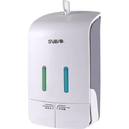 Quality assurance 800ML Shampoo Shower Gel new ABS plastic Wall mounted bathroom liquid Soap dipenser-5214