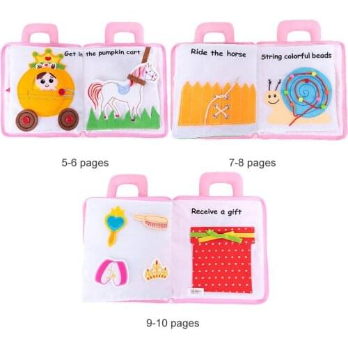 Montessori Toys Cloth Book Quiet Tear Not Rotten Learning Early Education Toy Gift For Kids Toddler Baby Calm Toy 0-1 Years Old