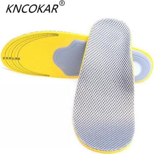 KNCOKAR 1 Pair High quality 3D Premium Comfortable Orthotic Shoes Insoles Inserts High Arch Support Pad for women and men