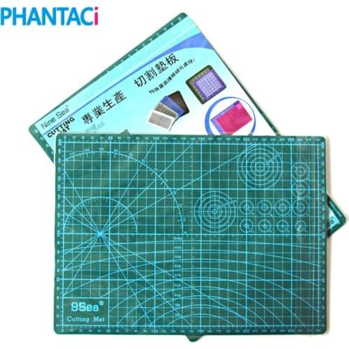 PVC Cutting Mat A4 Durable Self-healing Cut Pad Patchwork Tools Handmade Diy Accessory Cutting Plate Dark Green 30*22cm