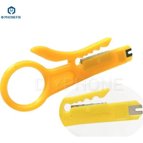PHONEFIX Mini Stripping Knife Stripper Peeling Knife Crimper Pliers Tool Cable Wire Cutter for Phone Repair Tool
