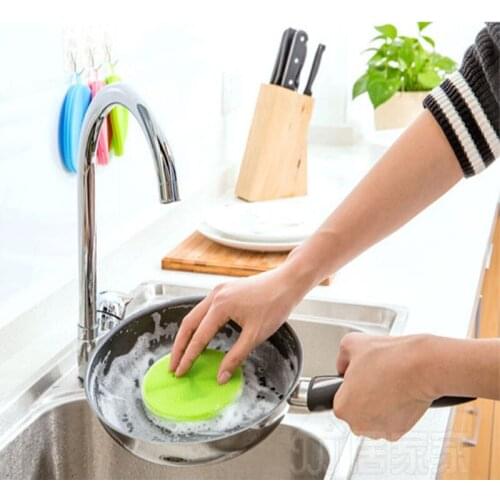 Multifunctional Silicone Washing Cup Brush Clean Cushion Fruit Vegetable Brush Kitchen Accessories
