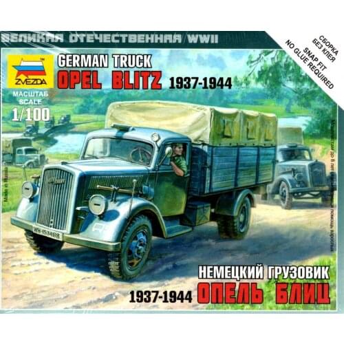 1:100 German Truck Opel Blitz 1937-1944 Military Assemble Model Toy