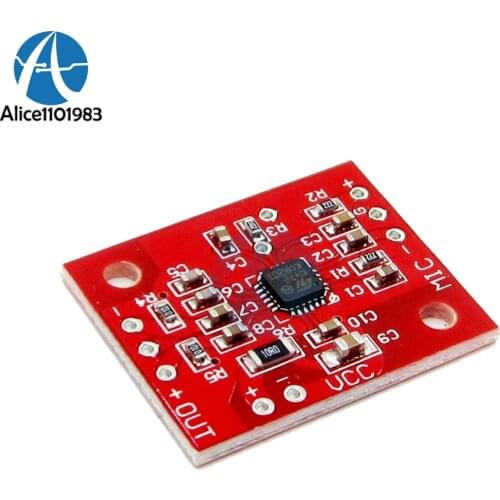Low Noise Hight Gain Electret Microphones K472 Amplifier Board Module For Differential Single-Ended Output Replace MAX9812