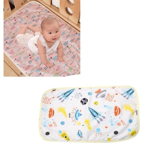 New thick 3-layer cotton quilted water-proof changing mat washable changing mat for baby