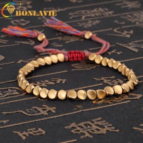 NUNCAD New Jewelry Hand Woven Line Bracelet Special Shaped Copper Bead Bracelet Creative Draw Tassel Hand Rope Good Quality