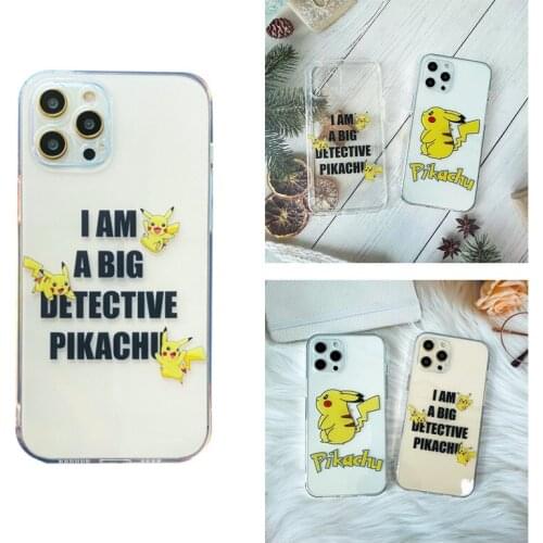Pokemon Pikachu New Mobile Phone Case Is Suitable for IPhone 11 Pro Max Full-wrapped Anime Case for Apple IPhone 7 8 Plus
