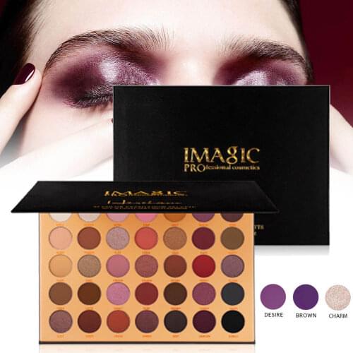 35 Colors Eyeshadow Palette Pearlescent Matte Multicolor Combination Eye Shadow Tray Dropshipping SMJ