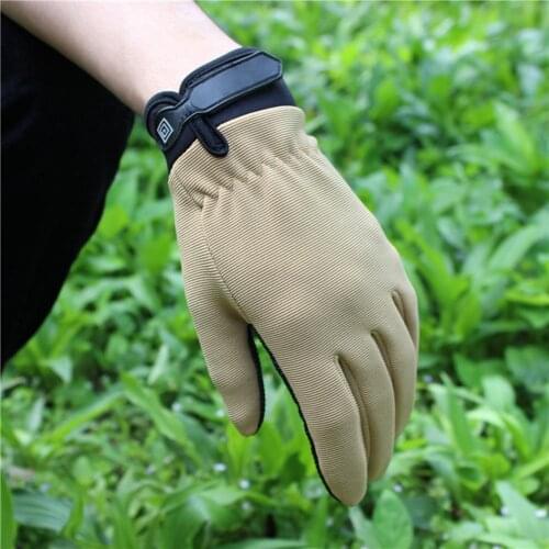 1Pair HOT Cycling Anti-slip Anti-sweat Men Women full Finger Gloves Breathable Anti-shock Sports Gloves Bike Bicycle Glove