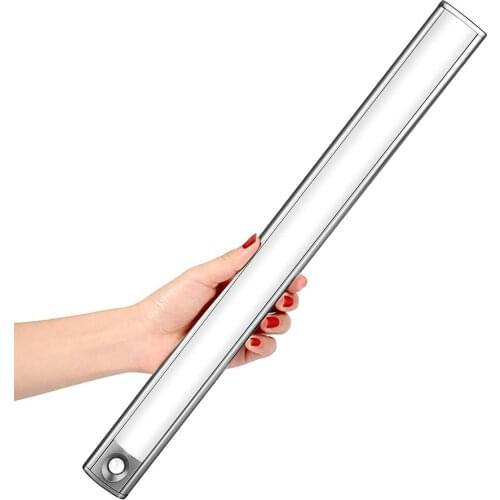 Rechargeable Motion Sensor 15/33/93LEDs Under Cabinet Light Wireless Aluminum Cupboard Wardrobe Closet Kitchen night light