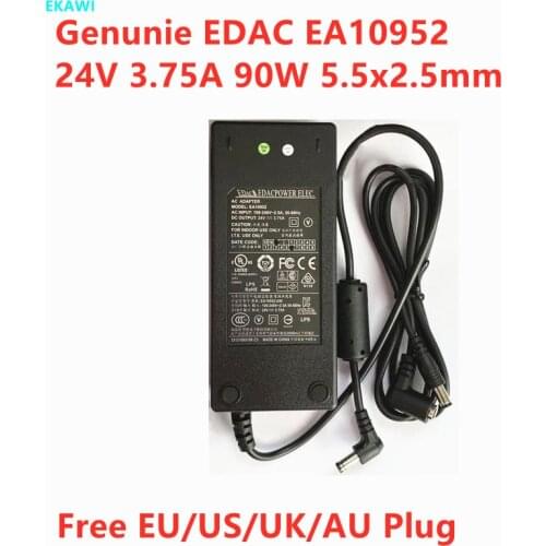 Genunie 24V 3.75A 90W 5.5x2.5mm EA10952 AC Adapter For ENERTRONIX EXA0904YJ DYS DYS902 Laptop Power Supply Charger Fit 5.5x2.1mm