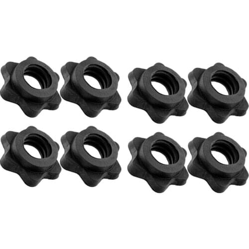 SHGO HOT-4 Pairs Dumbbell Hex Nut,Dumbbell Rod Nut,Spinlock Collars For Barbells Bars Training Sports