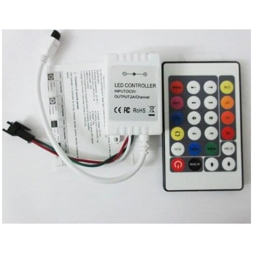 Easy WS2811 controller 24key DC12V LED pixel controller 231changes pixel remote controller for WS2811 led module
