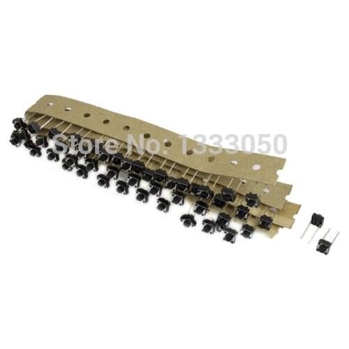 50 x 2 Pins Momentary Tact Tactile Push Button Switches 6mm x 6mm x 4mm