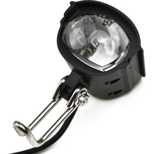 1PC 36-60V High Brightness LED Front Fork Light E-bike Headlight Spotlight W/ Horn Electronic Bicycle Accessories