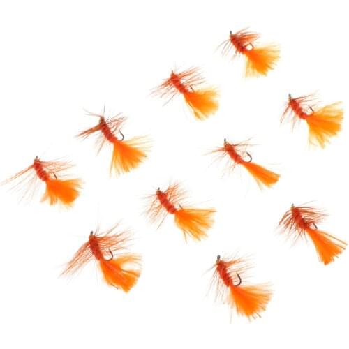 10pcs Bead Head Woolly Bugger Wet Flies Sinking Trout Fishing Flies Fly Fishing Lures Bait Hook Perfect Decoy Orange