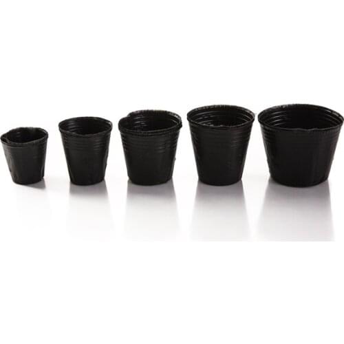 100pcs Plastic Nursery Pot Plant Seedling Pouch Holder Raising Bag Nutrition Pots Garden Supplies B1