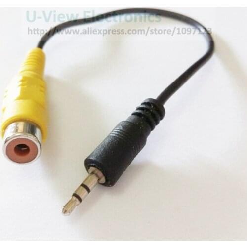 NCHTEK 3 Pole 2.5MM Stereo Jack To RCA Female Adapter For GPS AV-in Converter Video Cable About 20CM/Free DHL Shipping/300PCS