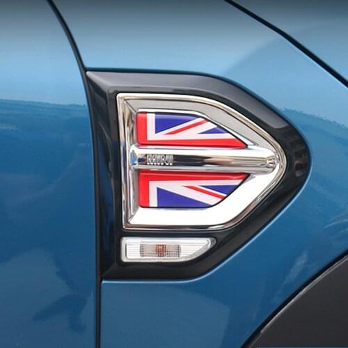 4Pcs/Set Union Jack Crystal Epoxy Side Fender Sticker Decals Decoration Car Styling For MINI Cooper F60 Countryman 2017-2018