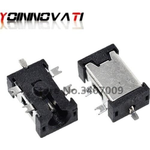 50PCS DC-057 DC power socket DC057 2.5 - 0.7 MM SMT 5PINS Tablet power sockets female connector soldering