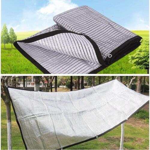 75% Sunshade Rate Silvery Aluminum Foil Shading Net Outdoor Balcony Garden Flower Succulent Plants Cover Protection Shade Sail