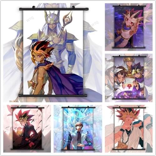 WTQ Anime Posters Yu-Gi-Oh Duel Pharaoh Atem Mutou Yami Yugi Kaiba Seto Decor Wall Art Picture Room Decor Home Decor