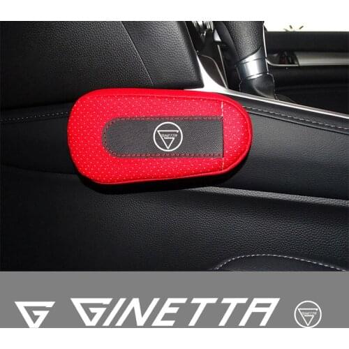 Car soft leather leg pads knee pads seat support elbow support For Ginetta Akula G40 G55 GT4 G56 GTA G55 G58 car accessories