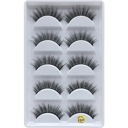 Flash Girl Hot Sale 3D Mink Eyelashes Natural Wispy Eye Lashes Handmade Cruelty Free Eyelash Extension For Makeup F840