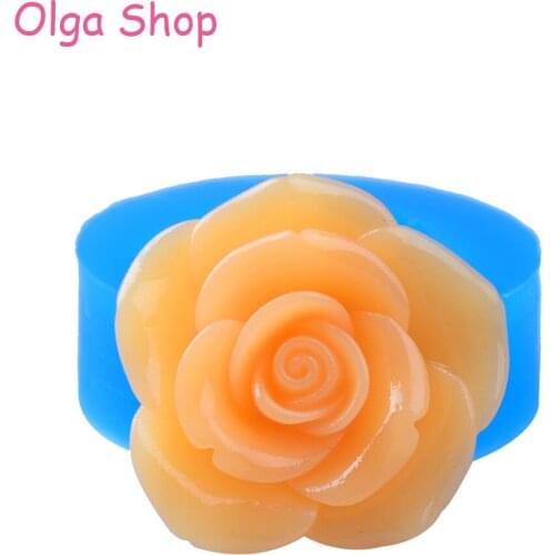 HYL179 Chinese Rose Silicone Mold Flower Mold Sugarcraft Food Safe Icing Resin Soap Clay Nougat Push Mold