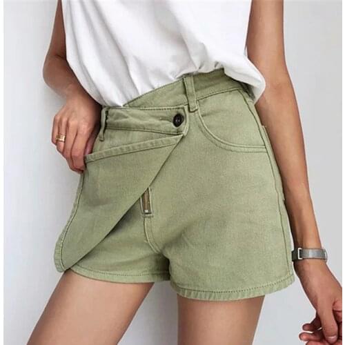 DOUJILI New Style Women Short Pants High Waist Popular Fashion Ladies Shorts Summer Short Pants