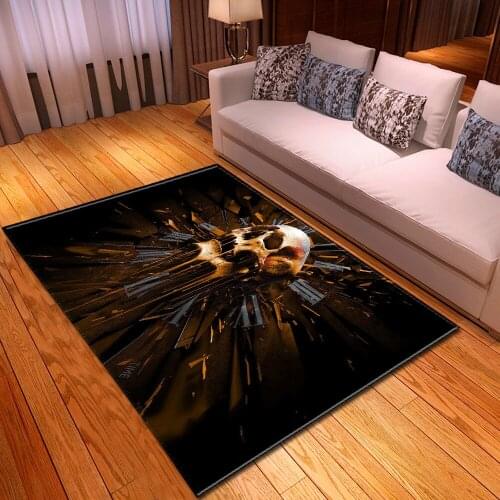 Halloween Party Area Rugs Coffee Table Floor Mats/Rugs 3D Creative Skull pattern Carpets for Living Room Home Decor Large carpet