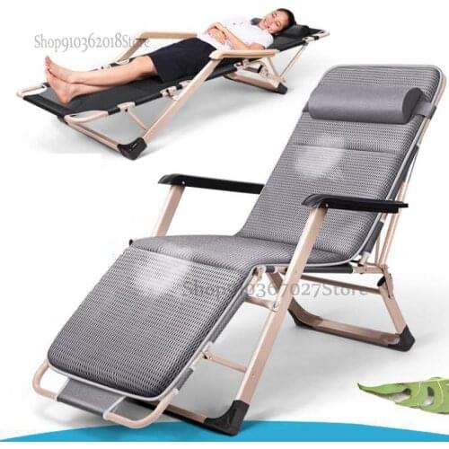 Summer folding sheets for nap home simple lunch break portable multifunctional marching office recliner