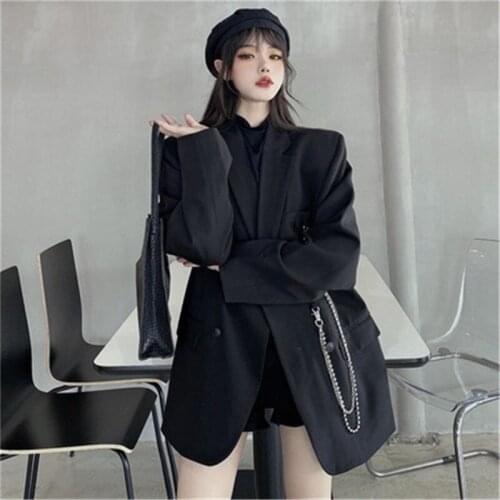 Lovepeapomelo Women's Double-breasted Blazers