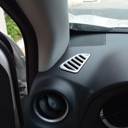 ABS Matte Car front Small air outlet Decoration Cover Trim Car Styling For Nissan Navara NP300 2017 2018 2019 accessories 2pcs