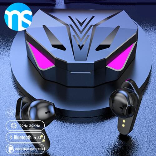 MS Wireless Headphones Bluetooth Stereo Sport Noise Cancelling Earbuds helmet Earphones Waterproof Running game headphones