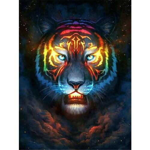 Wolf Animal DIY Embroidery 11CT Cross Stitch Kits Needlework Craft Set Cotton Thread Printed Canvas Home Decoration On Room