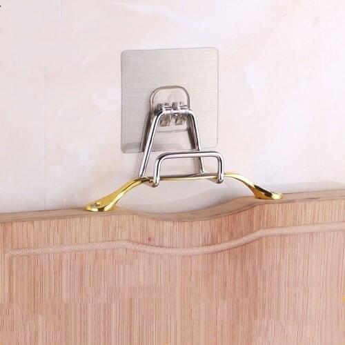 Housekeeper on Wall Waterproof Stainless Kitchen Hooks Cutting Board Rack Bathroom Strong for Home Key Holder Adhesive Reusable