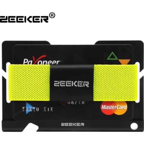 ZEEKER Portable Slim Aluminum Metal Card Wallet Female With Key Hole