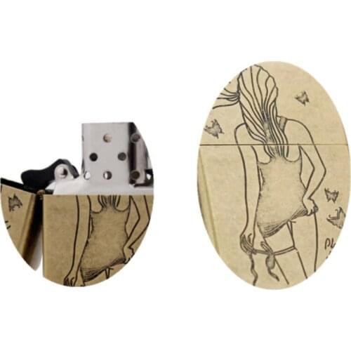 CHIEF mystical Sexy beautiful girls back Kerosene gasoline petroleum oil cigarette lighter igniter Men women Smoking gadgets