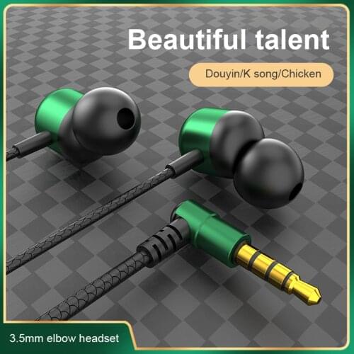 3.5mm Wired Earbuds Headphones HiFi Bass Stereo Metal In Ear Earphone Noice Cancelling High Quality New Headset With Microphone