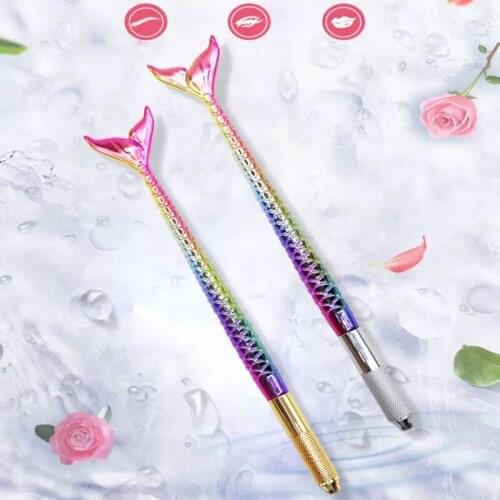 10pcs Microblading Manual Eyebrow Tattoo Pen Tool Permanent Makeup Lips Eyebrow Machine Tattoo Gun Accessories for Body Art