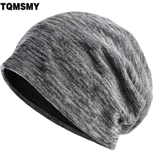 Unisex terse autumn winter hats for women beanies men hat turban hip-hop cap Double layer casual bonnet gorros knitting caps men